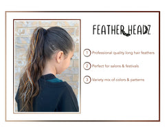 Feather Headz vibrant boho colors add bold texture and movement