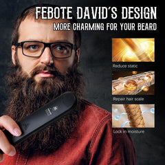 FEBOTE anti-scalding safety design protects skin during beard and hair styling.