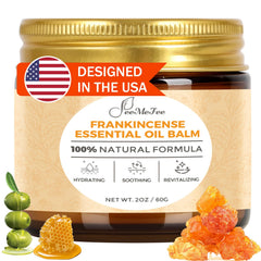 FeeMeFee Frankincense Balm 2oz bottle—hydrating balm for daily skin comfort.