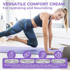 FeeMeFee magnesium lotion sleep-scene illustrates bedtime ritual with lavender calm