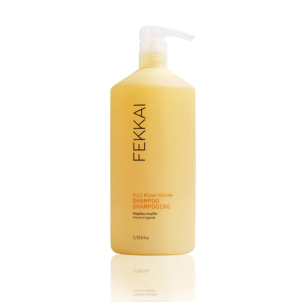 Fekkai Full Blown Volume Shampoo bottle with citrus aroma promises lift and body.