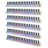 FEMELI 24 inch nail polish wall rack with six shelves enables organized color display.