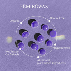FEMIROWAX home-waxing-session setup ready for at-home routine