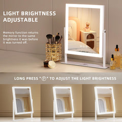 FENCHILIN vanity mirror with 10X magnification for precise makeup tasks