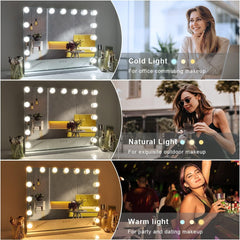 FENCHILIN vanity mirror tempered glass offers crisp reflections and durability