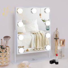 FENCHILIN vanity mirror with lights delivers natural makeup lighting for precise application.