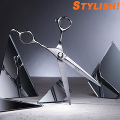 Fengliren barber shears ergonomic handle for comfortable control