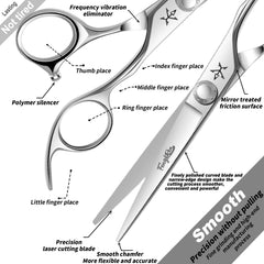 Fengliren high-end scissors laser-cut blade for precision cuts and long-lasting sharpness.