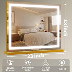 FENNIO vanity mirror 3-color modes simulate different lighting for daytime to evening looks