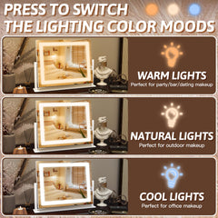 FENNIO vanity mirror lights 3-color modes for different lighting moods