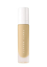 Fenty Beauty Pro Filt'r Foundation 120 bottle close-up highlights oil-free matte finish for all-day wear.