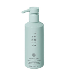 Fenty Beauty Fenty Hair The Rich One bottle pour shows deep hydration for detangling