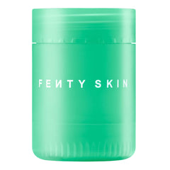 Fenty Skin Plush Puddin' lip mask closeup with Kalahari Melon delivers hydrated, smooth lips.