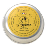 Feret Le Baume Rose Poudré packaging shows elegant branding and compact design for travel use.
