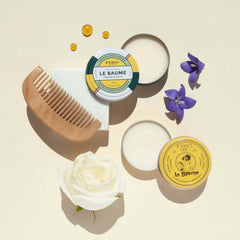 Feret Parfumeur Le Baume Violette shea butter detail shows rich moisture