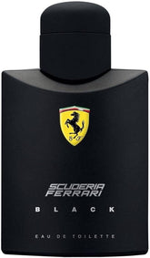Ferrari Scuderia Black bottle front view for confident daytime wear