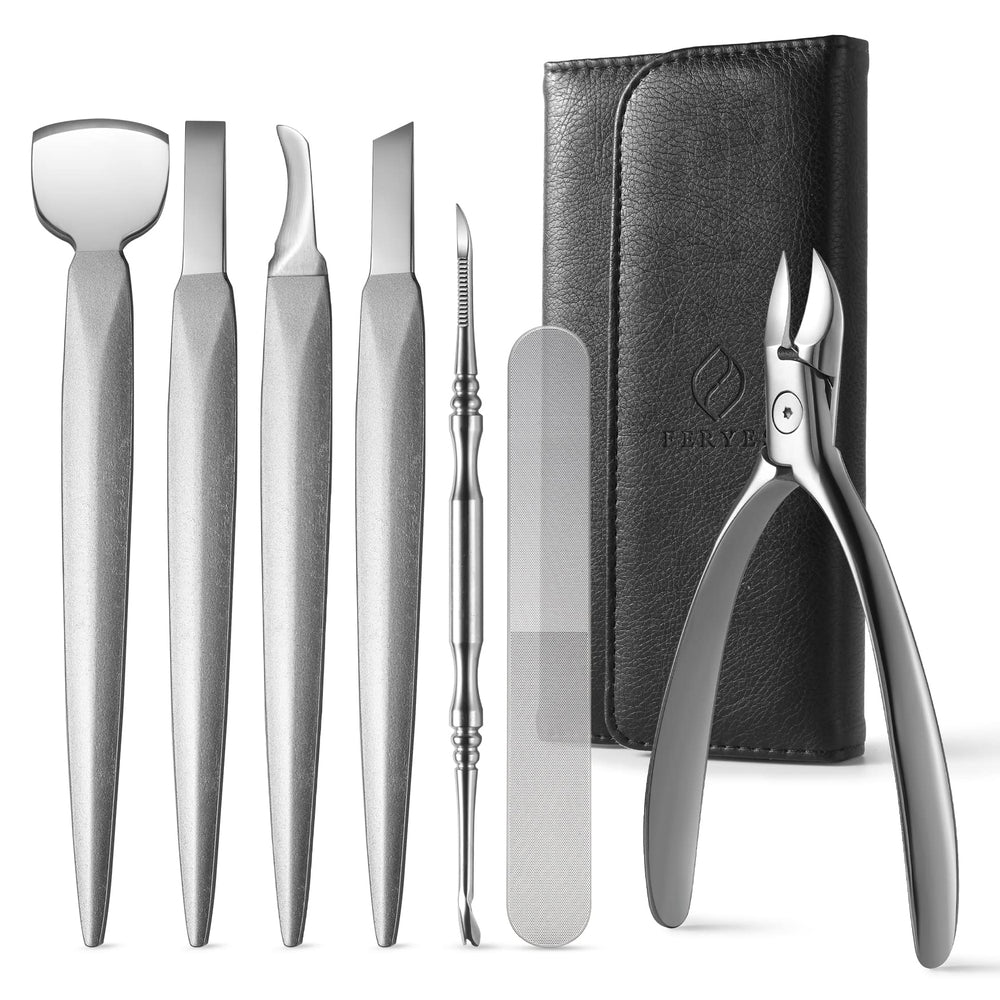 FERYES pedicure knife with wide curved blade for precise shaping