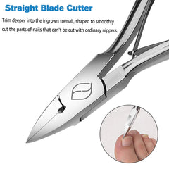 FERYES toenail clippers ingrown nail close-up highlights safe, controlled trimming