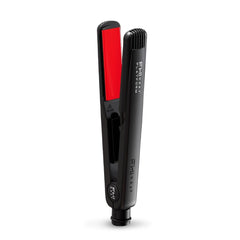 FHI Heat Platform Pro iron with red ceramic plates for even heat and high shine.