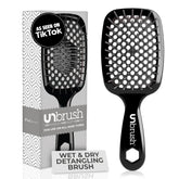 FHI Heat UNbrush bristles close-up highlights gentle detangling with reduced breakage