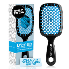 FHI Heat UNbrush close-up of DuoFlex bristles for painless detangling