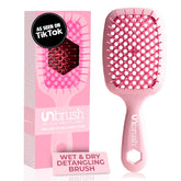 FHI Heat UNbrush detangling brush close-up of bristles for pain-free detangling.