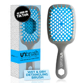 FHI Heat UNbrush duoflex bristles closeup for gentle detangling and reduced breakage.