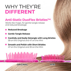 FHI Heat UNbrush Mini detangling brush for on-the-go touch-ups.