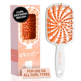 FHI Heat UNbrush Plus close-up showing 84 UltraFlex bristles for gentle detangling