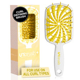 FHI Heat UNbrush Plus bristle closeup highlights UltraFlex bristles for gentle detangling.