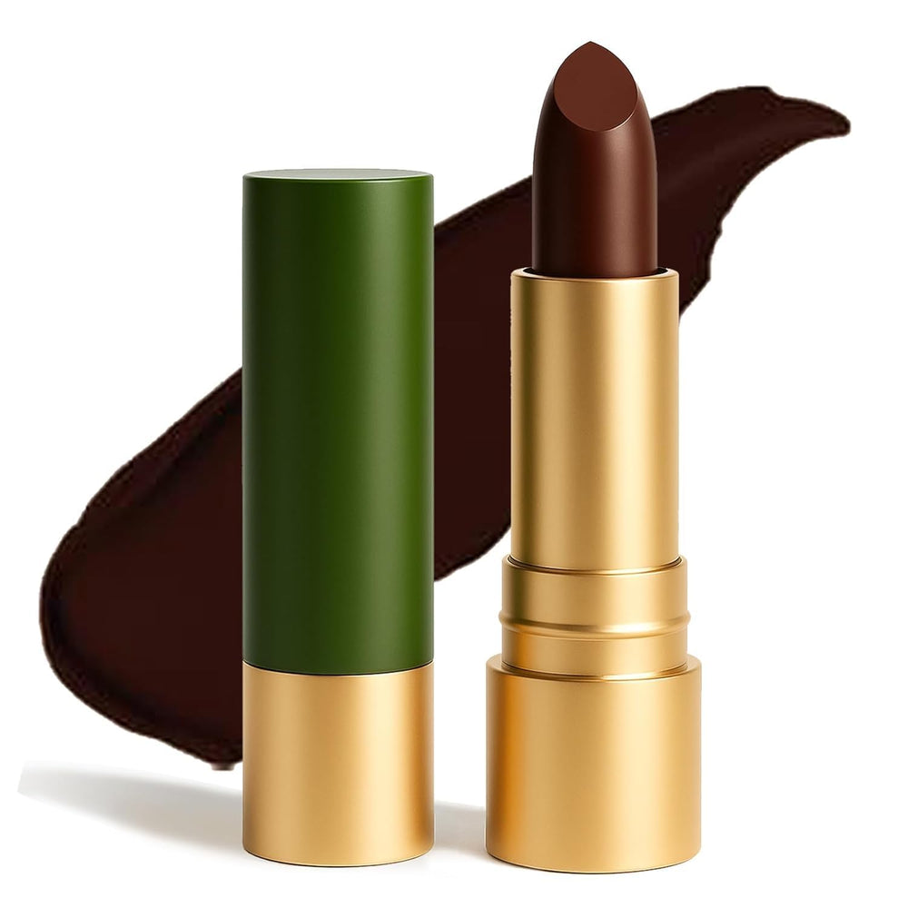 Finding Ferdinand Black Lip Balm berry swatch for buildable everyday color and hydration.