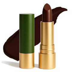 Finding Ferdinand Black Lip Balm berry swatch for buildable everyday color and hydration.