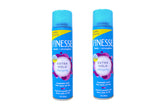 Finesse Extra Hold hairspray bottle close-up showing strong hold and natural finish.