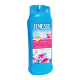FINESSE Restore + Strengthen bottle front shows smoother, more manageable hair after a single wash