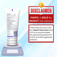 Finipil Lait 50 application on skin during post-care routine.