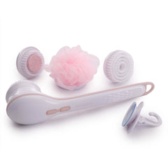 Finishing Touch Flawless Cleanse Spa soft loofa cleanser for gentle body washing at home.