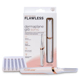 Finishing Touch Flawless Dermaplane Glo Sonic device for at-home dermaplaning with precision.