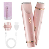 FIONOFY 2-in-1 bikini trimmer with feather-light blades for gentle shaving