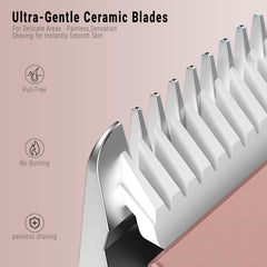 FIONOFY waterproof trimmer shown in shower for seamless cleaning