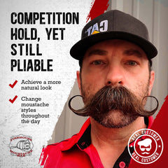 Firehouse Moustache Wax weather-resilience proves reliable under heat, humidity, and wind
