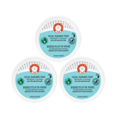 First Aid Beauty facial radiance pads closeup-jar demonstrates gentle exfoliation for smoother skin.