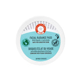 First Aid Beauty facial radiance pads packaging highlights compostable daily-use design for gentle brightening.