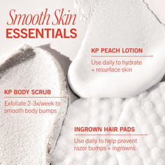 First Aid Beauty Ingrown Hair Pads close-up, exfoliating to reduce razor bumps