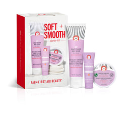 First Aid Beauty smoothing body lotion Peach close-up, hydrating and brightening the skin