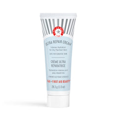 First Aid Beauty Ultra Repair Cream 1oz en envase compacto para uso diario.