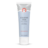 First Aid Beauty Ultra Repair Cream bottle demonstrates fast-absorbing hydration for parched skin