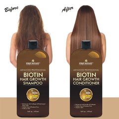 First Botany Biotin Hair Growth Conditioner application demonstrates moisture and volume