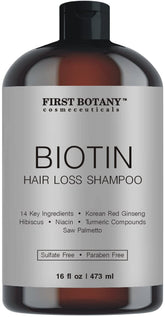 First Botany Cosmeceuticals shampoo bottle for daily nourishment and scalp care.