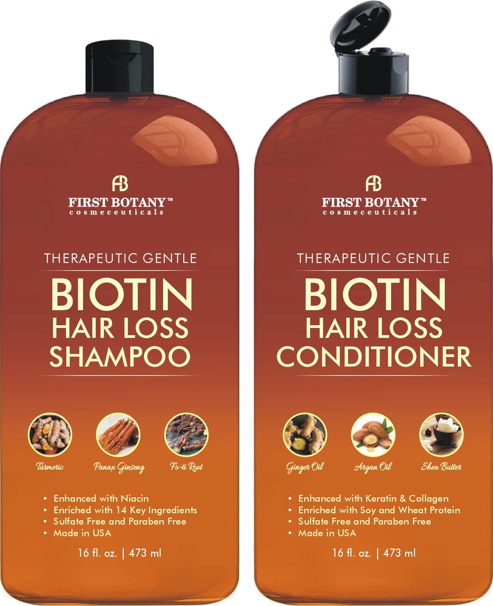 First Botany hair-growth shampoo bottle — daily nourishing cleanse for healthier scalp.