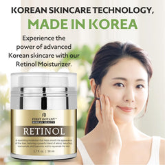 First Botany Korean Retinol Moisturizer packaging highlighting cruelty-free ethics